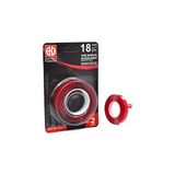 B.H.D TOOLS Çift Taraflı Akrilik Silikon Bant 18MMX2M - Kırmızı