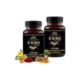 B King Erkek Destekleyici 2 Adet Shilajit Shatavari Gokshura Safed Musli Shudha 30LU