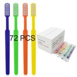 B Rush Önceden Yapıştırılmış Diş Fırçası Ayrı Ayrı Sarılmış - Tek Kullanımlık Önceden Yapıştırılmış Diş Fırçaları, Diş Fırçalarına Entegre Diş Macunu, Yumuşak Orta Kıllar Seyahat Airbnb Diş Fırçası, 4 Renk Yetişkin Toplu Nane (72 Adet)