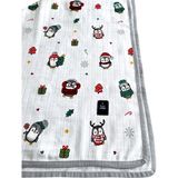 B.s.c Home % 100 Müslin Örtü&bebek Battaniyesi 90X90 cm - Gri - 90 x 90 cm