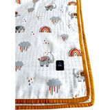 B.s.c Home % 100 Müslin Örtü&bebek Battaniyesi 90X90 cm - Turuncu - 90 x 90 cm