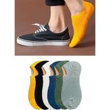 B.T. Laden Çorap 6'lı Görünmez Unisex Spor Ayakkabı Çorabı - 37 - 44 - Siyah - Bej - Kahverengi