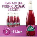 B Vitaminli Karadut & Frenk Üzümü Aromalı Doğal Maden Suyu 6x1 L
