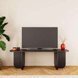B0050 Beca Tv Ünitesi 100 cm Siyah Tv Sehpası Televizyon Ünitesi, Minimalist, Modern, 45 Inç Tv