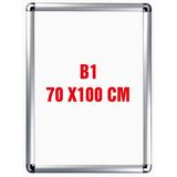 B1 70X100CM Alüminyum Çerçeve 1 Adet Rondo Köşe Aç Kapa Açılır Kapanır - Gri