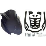 B1 Moto Bajaj Dominar 250/400 FÜME(2017-26)Uyumlu Kısa Siperlik Camı-Çanta Demiri(5mm Extra Güçlü)Takımı - Siyah