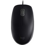 B110 Kablolu USB Fare, Sessiz Tuşlar, Tam Boyutlu Konforlu Tasarım, Iki Elle Kullanılabilir Pc/mac/laptop - Gri