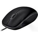B110 Kablolu Usb Fare, Sessiz Tuşlar, Tam Boyutlu Konforlu Tasarım, Iki Kullanılabilir Pc/Mac/Laptop - Gri