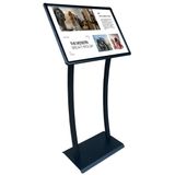 B2 50x70cm Çift Ayaklı Ojigi (Eğimli) Reklam ve Menü Panosu Siyah Renk