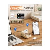 B21 Etiket Yazıcısı, 1 Rulo Başlangıç Bandı, Bluetooth Kendinden Yapışkanlı Etiketleme Cihazı, Yazdırma Cihazı, Baskı Boyutu 20 – 50 Mm, Ios ve ile Uyumlu, Ev, Ofis Için (Bej)