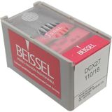 B27 Sanayi Tipi Overlok Makinesi Iğnesi 18/110 Numara Ses Uçlu 10 Adet (1 Paket) - Çok Renkli