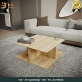 B3 Concept Modüler Orta Sehpa Seti – Zigon & Kare Sehpa, Modern Salon Sehpası-Safir Meşe - SAFİRMEŞE