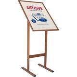 B3(35X50) Kahverengi T Ayaklı Menü ve Reklam Panosu Ayaklı Poster Pano
