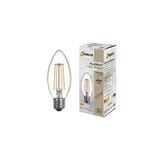 B36 4W Led Filament Mum Ampul – Sarı Işık, E27, 400Lm