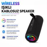 B37 Taşınabilir Güçlü Bluetooth Hoparlör Güçlü Bass Ve Renkli Aydınlatma Bir Arada Müziği Hisset, Işığı Yaşa