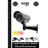 b7ack #SahteKamera Ev Ofis İş Yeri Bahçe Gece Görüşlü Pilli Ledli Caydırıcı Güvenlik Kamerası 4 Adet