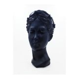 Ba Art 25 Cm Büyük Boy Siyah Helen Heykel Vazo Antik Saksı Büst Biblo