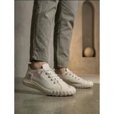 Ba0248 Boa Krem Esnek Bağcıklı Ultra Hafif Nefes Alan Sneaker Ayakkabı