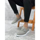 Ba0355 Bağcıksız Keten Füme Klasik Corcik Erkek Ayakkabı