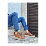 BA0505 Çengel Bağcıklı Taba Renk Yüksek Tabanlı Günlük Ayakkabı ZBOBA0505