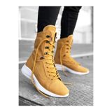 BA0600 Bağcıklı Camel Sarı Boksör Unisex Spor Postal Bot BA0600-CML