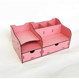 BAAÇ Masa Üstü Organizer Simay Çekmeceli Masaüstü Kalemlik Organizer Pembe