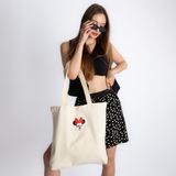 Baag Istanbul Tasarım, %100 Pamuklu ,ham Renk , Smile Baskılı, Fermuarlı Iç Cepli, Büyük Boy, Örgü Desenli Omuz Askıları, Unisex , Yeni Sezon Omuz Çantası - 10D-Krem - 46X40 CM