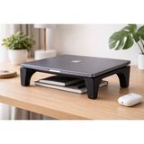 Baalaa Ergonomik Laptop Yükseltici Stand – Masa Üstü Laptop Standı, Klavye Altı Boşluklu Düzenleyici