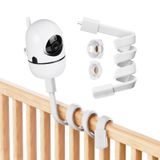 Baaletc HelloBaby HB65/HB6550/HB6558 ve ANMEATE SM935E için Bebek Monitörü Montajı - 360° Ayarlanabilir Matkapsız Kamera Tutacağı, Beşik, Şifonyer, Raf için - Esnek Deve Boynu Kolu (Esnek Monitör