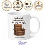 Baba Koltuğu Temalı Eğlenceli Kupa Bardak Babalar Günü Hediyesi