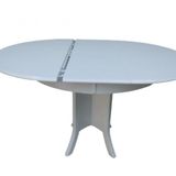 Baba Kutu Ayak Masa 18347 St Klasik Model Mdf Tabla Natüre Beyaz Açılır El Yapım