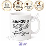 Baba Modu On Yazılı Esprili Kupa Bardak Babalar Günü Özel Hediye