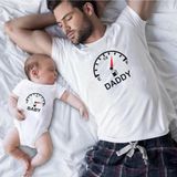 Baba Oğul Benzin Zıbın Tshirt (Tek Ürün Fiyatıdır Kombin Yapmak Için 2 Adet Sepete Ekleyiniz) - 0 - 3 Ay - Beyaz