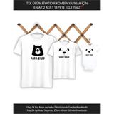 Baba Oğul Kız Papa Baby Bear (Tek Ürün Fiyatıdır Kombin Yapmak Için En Az 2 Adet Sepete Ekleyiniz) - 5 - 6 Yaş - Beyaz