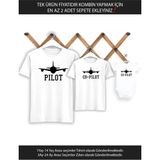 Baba Oğul Kız Pilot Co-Pilot (Tek Ürün Fiyatıdır Kombin Yapmak Için En Az 2 Adet Sepete Ekleyiniz) - 9 - 12 Ay - Beyaz