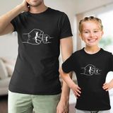 Baba Oğul Kız Sıkı Dostlar Tişört (Tek Ürün Fiyatıdır Kombin Yapmak Için 2 Adet Sepete Ekleyiniz) - 4XL - Siyah