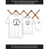 Baba Oğul Kız Yakıt Göstergesi (Tek Ürün Fiyatıdır Kombin Yapmak Için En Az 2 Adet Sepete Ekleyiniz) - 2XL - Beyaz