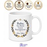 Baba Sen Bizim Gurur Kaynağımızsın Yazılı Kupa Bardak Babalar Günü Hediye