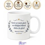 Baba Seni Sevmek Güzel Yazılı Kupa Bardak Babalar Günü Hediyesi