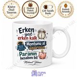 Baba Tavsiyeleri Yazılı Eğlenceli Kupa Bardak Babalar Günü Hediyesi