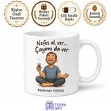 Baba Yoga Yapıyor Yazılı Eğlenceli Kupa Bardak Babalar Günü Hediye
