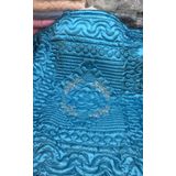 Babaanne Yorganı, El Yapımı Çift Kişilik Pamuklu Yorgan (195x215)-Mavi