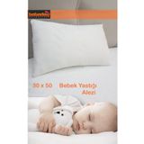 babadağ kolleksiyon Yastık Alezi Bebek Yastığı Için 30x50cm Kapitoneli Fermuarlı