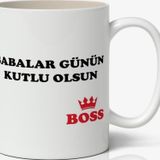 Babalar Günü Baskılı Kupa Bardak Baskılı Kahve Kupa Bardak-4