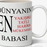 Babalar Günü Baskılı Kupa