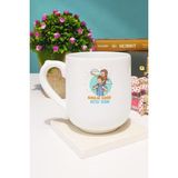 Babalar Günü Hediyesi Babaya Hediye Kupa Bardak Oval - 1 Adet - 300 ml - Beyaz