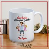 Babalar Günü Temalı Isimli Kişiye Özel Seramik Kupa Bardak-49 - 001 - Beyaz - 330 ml