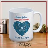 Babalar Günü Temalı Isimli Kişiye Özel Seramik Kupa Bardak-80 - 001 - Beyaz - 330 ml