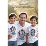 Babalar Günü Unisex Babaya Hediye T-Shirt/tişört - Tüm Yaş Grupları - Beyaz - 12 Yaş