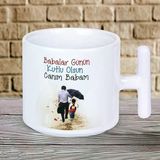 Babalar Günün Kutlu Olsun Canım Babam Baskılı Hediyelik T Kupa Bardak-1